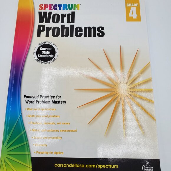 Grade 4 Math Word Problems Division Workbooks, Set of 2 - Picture 2 of 10